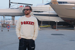 Felpa College Bianca - B-rocket Felpa College Bianca - B-rocket