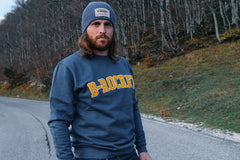 Felpa College Blu - B-rocket Felpa College Blu - B-rocket