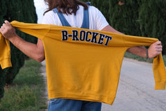 Felpa College Ocra - B-rocket Felpa College Ocra - B-rocket