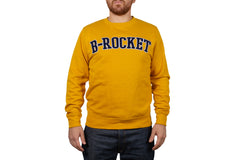 Felpa College Ocra - B-rocket Felpa College Ocra - B-rocket