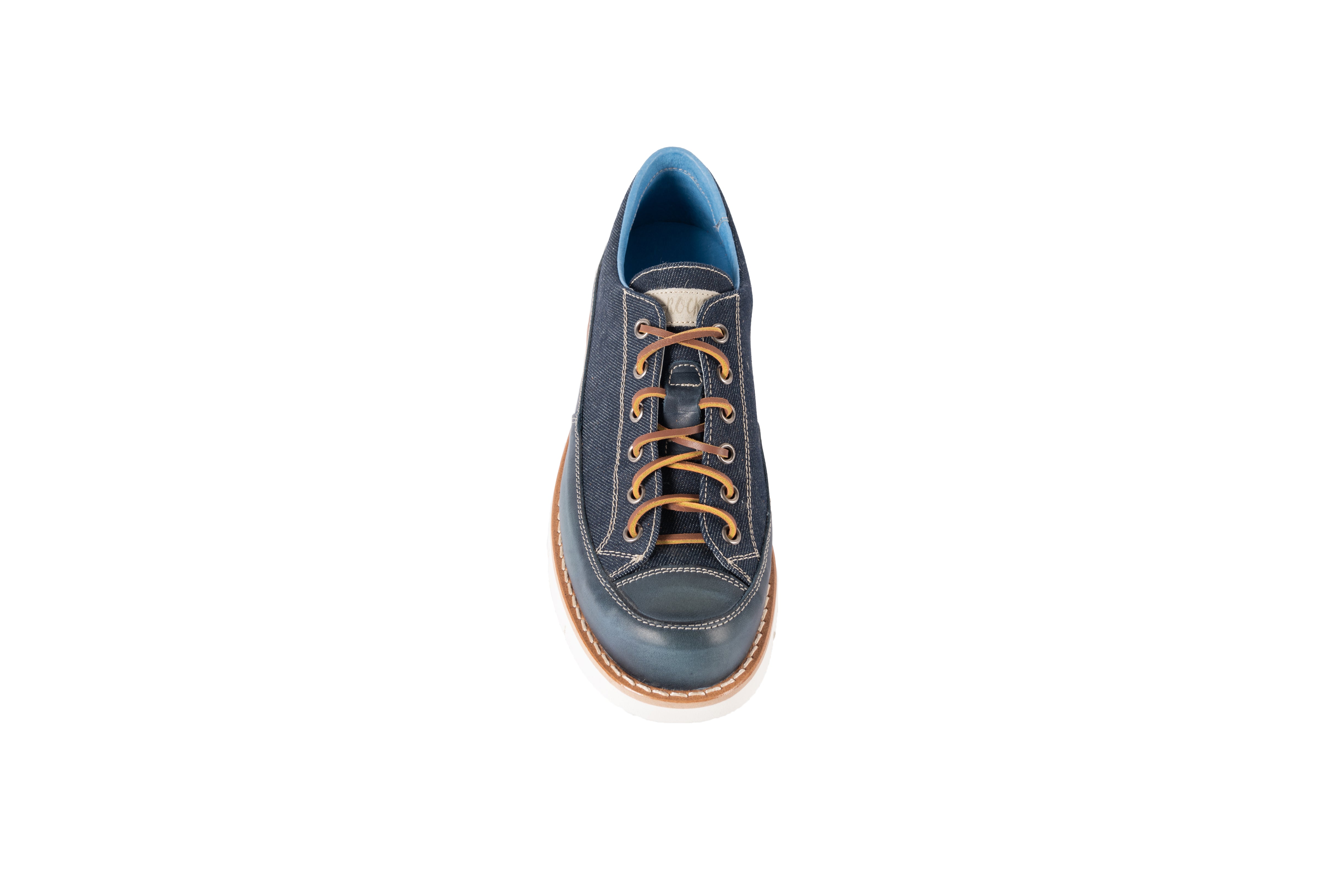 Club jeans/ pelle blu slavata - B-rocket Club jeans/ pelle blu slavata - B-rocket